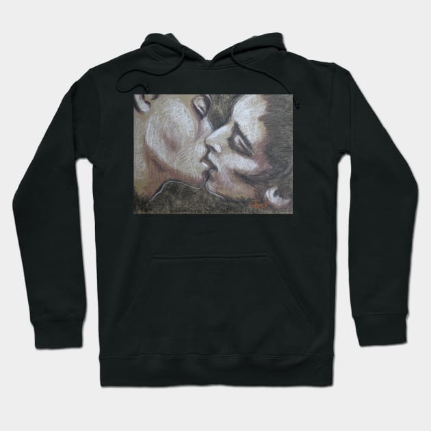 Lovers - Kiss and Coffee Hoodie by CarmenT